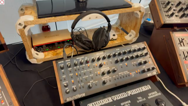 in a quieter room, in the very busy and noisy super booth, Soundforce from the Netherlands had his booth.