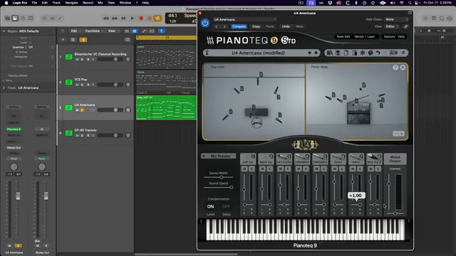 Ich möchte das Stereobild verschmälern und mehr Punch und Definition in die Mitte bringen.