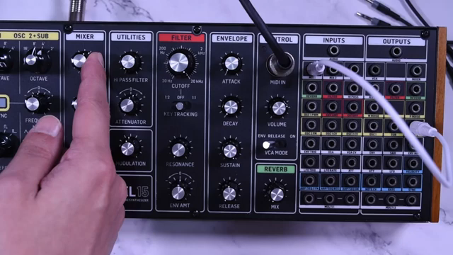 Ich werde den Oszillator 2 nehmen und ihn auf 8 setzen.