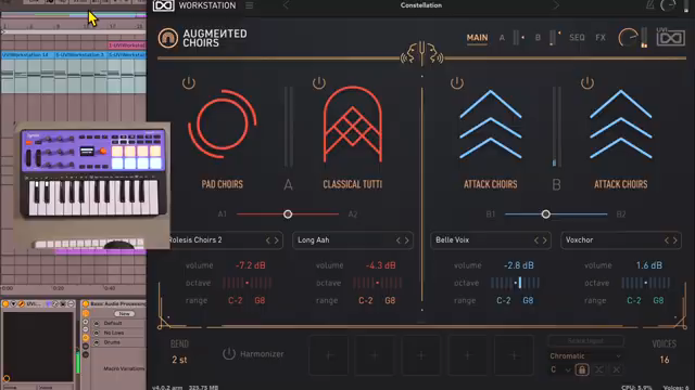 Taetros epische klangliche Webkunst mit Augmented Choirs