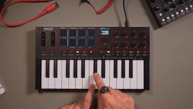 Das bedeutet, dass jede Note, die ich spiele, in der Tonart C-Dur liegt. Keine falschen Noten.