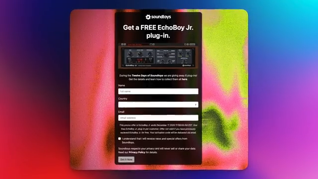 Each plugin is only free for 48 hours and they're dropping a new one every two days through December 19.