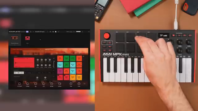 Wir können einfach zwischen Empire Breaks oder Bite wechseln, Anpassungen vornehmen und erhalten so eine schöne Percussion-Top-Layer.