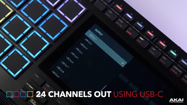 Der neue USB-C-Port des MPC Live 3 ermöglicht es dir, bis zu 24 Audiokanäle direkt in und aus dem MPC zu routen – perfekt, um deine Beats…