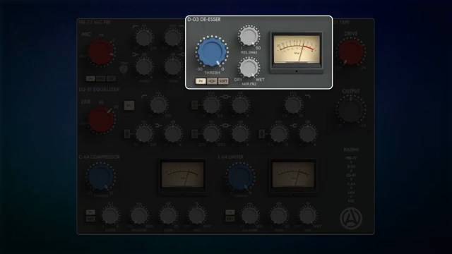 Was ich hier für einen wirklich effektiven De-Esser halte, der zudem recht einfach zu bedienen ist.