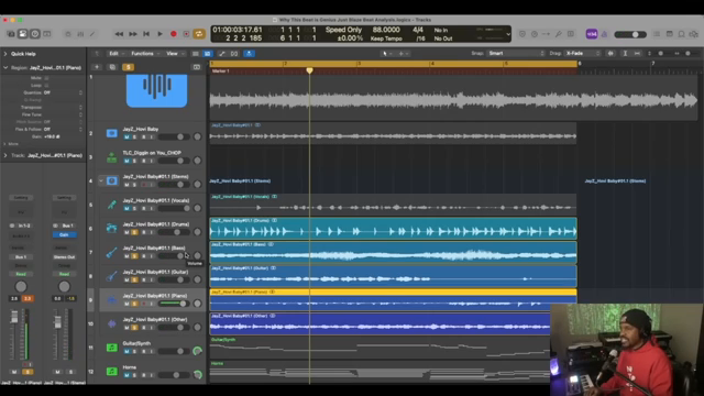 Warum die Drums so verrückt klingen, ist, weil sie der Melodie folgen.