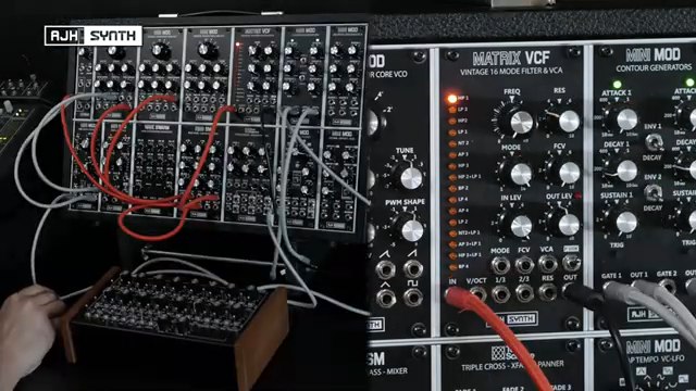 Der Filtermodus kann auch per CV gesteuert werden und reagiert auf einen Signalbereich von 0 bis 5 Volt positiv.