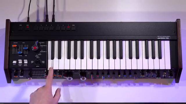 With this version we've added more arpeggiator modes and you access those by holding down bank and then just flicking the repeat switch and…