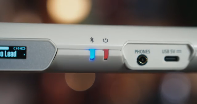 Die Presa unterstützt sowohl Bluetooth als auch USB-MIDI, sodass du dich kabellos mit Apps, Pedalen oder mobilen Soundtools verbinden…