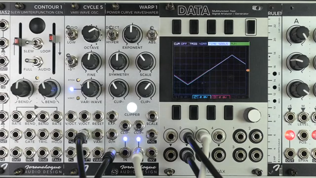 Warp one is a wave shaper that performs a mathematical function.