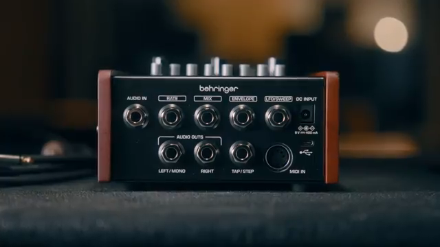 You can control parameters with an external CV input, expression pedal or MIDI and you can even split your output signal into stereo.
