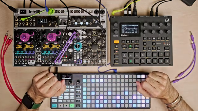 Wir haben hier eine einfache 64-Step-Sequenz für den Akkord im Chord-Mode.