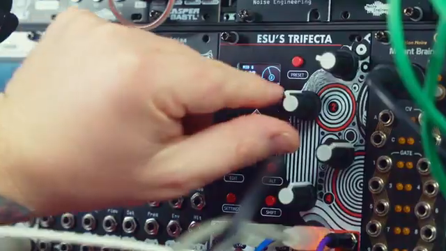 This is a triple effects unit, so you can layer three distinct audio effects on top of each other to create your own crazy effects chains.