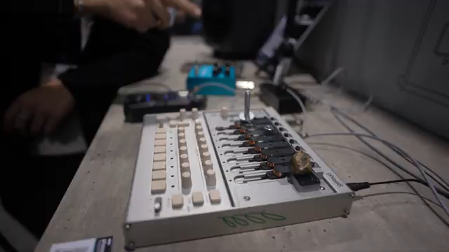 So it's an acoustic synthesizer, which means that it generates all its sound acoustically.