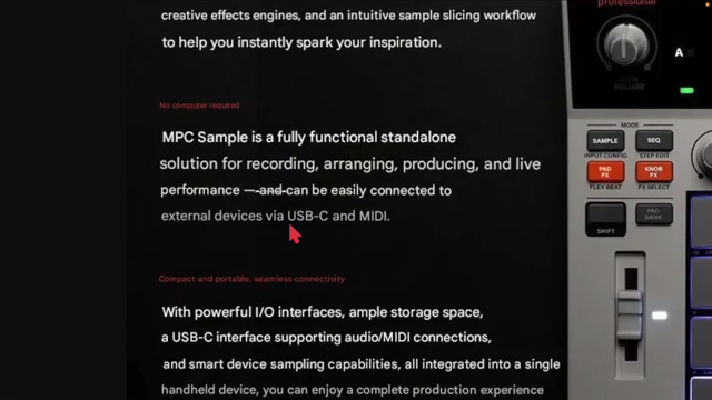MPC sample is a fully functional standalone solution for recording, arranging, producing, and live performance.