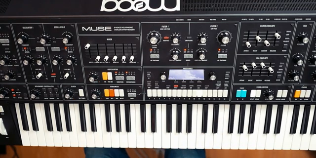 Wenn ich das Sustain-Pedal drücke, bekomme ich Modulation und das Panorama weitet sich.