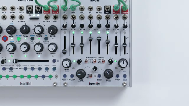 Diese interne Modulationsquelle ist auf jeden der 8 Slider-Parameter sowie Input und Mix via Level normalisiert.