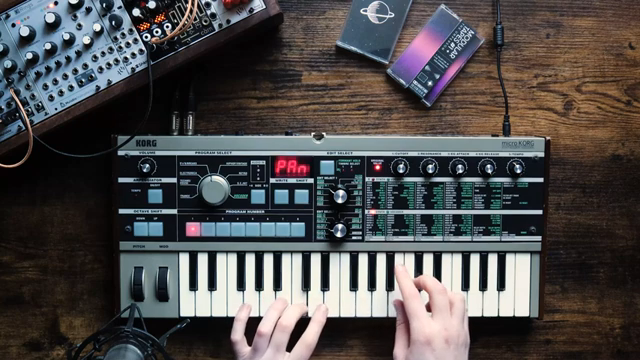 Und jeder Tastendruck gibt dir andere Werte in diesen Parametern, mal mit viel Noise und offenem Filter, mal ganz leise.