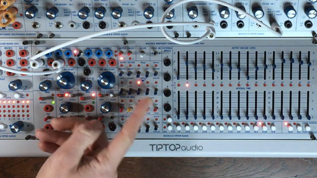 Using the limited range with octave offset will limit the voltage to two octaves on the span of the slider.
