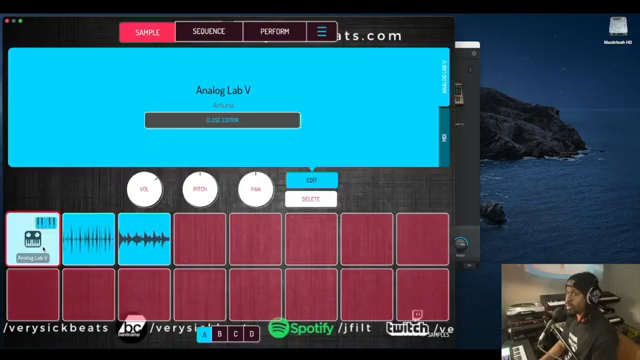 Ich nutze einfach ein Pad und wechsel nur die Sounds – du kannst jedes Plugin auf jedes Pad legen, das ist das Geile daran.