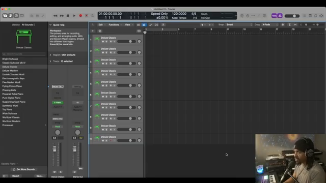 Ich konzentriere mich nur auf die Sounds, weil die Soundauswahl so wichtig ist.
