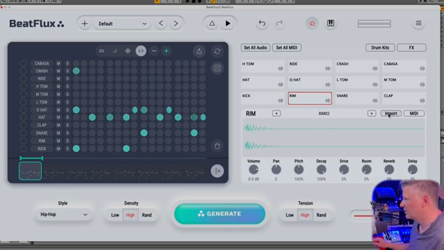 Du kannst deinen eigenen Sound vom Computer importieren und dein komplettes Drum Kit bauen.
