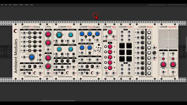 Eine Sammlung von Modulen, inspiriert vom Solar Drone Synthesizer.