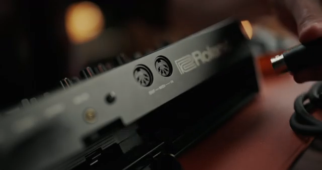 Five-pin MIDI in and out ties in your other hardware, and an external clock input keeps you locked tight with analog gear.